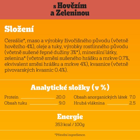 Pedigree granule M/L Adult hovězí se zeleninou 500 g