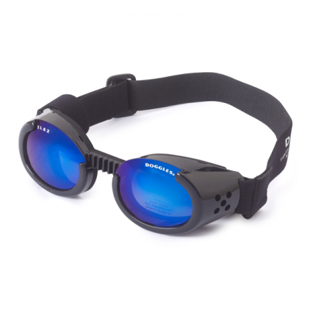 Doggles ILS - Sluneční a ochranné brýle pro psy Black/Mirror XS