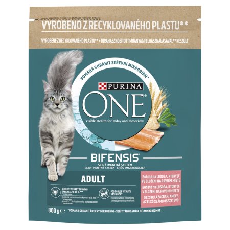 Purina One Bifensis Adult s lososem a celozrnnými obilovinami 800 g