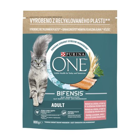 Purina One Bifensis Adult s lososem a celozrnnými obilovinami 800 g