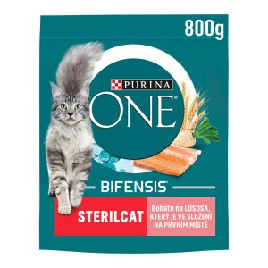 Purina One Bifensis Sterilcat s lososem a pšenicí 800 g