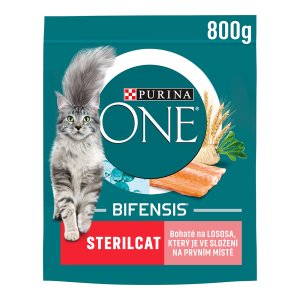 Purina One Bifensis Sterilcat s lososem a pšenicí 800 g