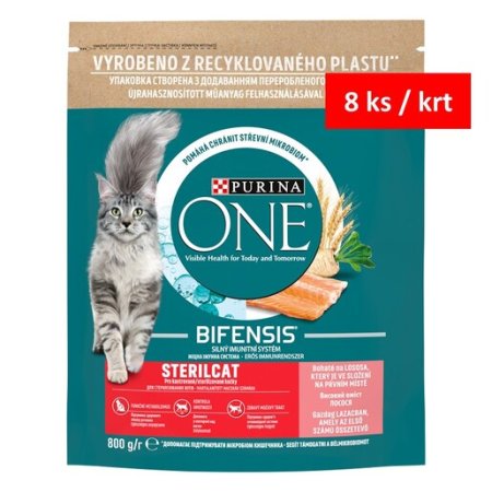 Purina One Bifensis Sterilcat s lososem a pšenicí 800 g