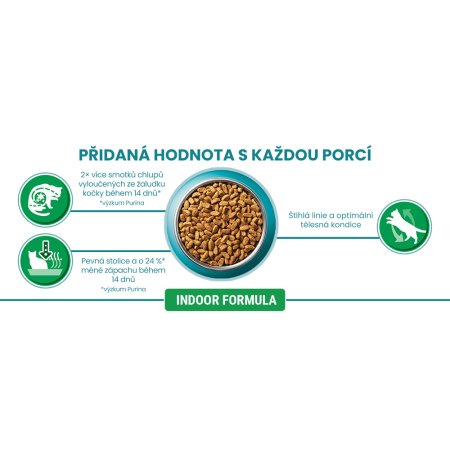 Purina One Bifensis Indoor s krůtou a celozrnnými obilovinami 800 g