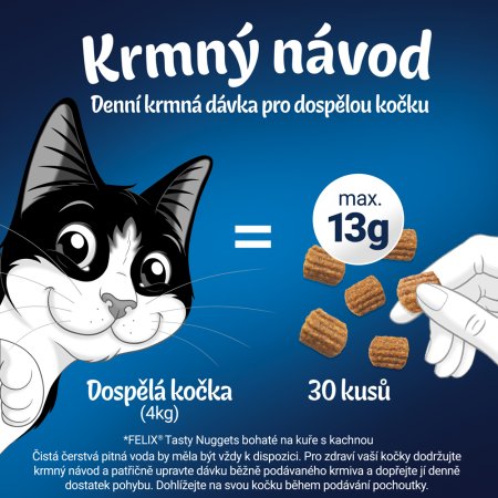 Felix Tasty Nuggets Bohaté na kuře a kachnu 50 g