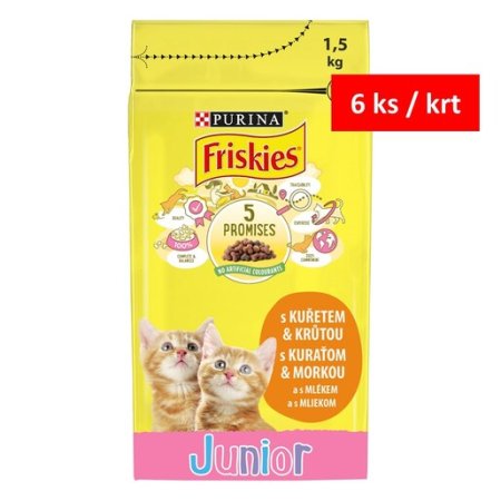 Friskies Junior kuře se zeleninou a mlékem 1,5 kg