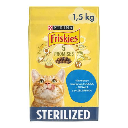 Friskies Sterile Cats losos se zeleninou 1,5 kg
