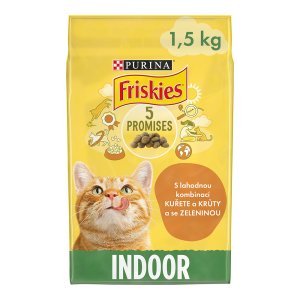 Friskies Indoor Cats kuře se zeleninou 1,5 kg