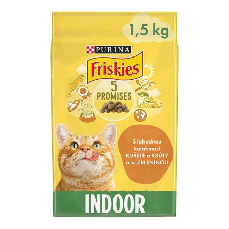 Friskies Indoor Cats kuře se zeleninou 1,5 kg