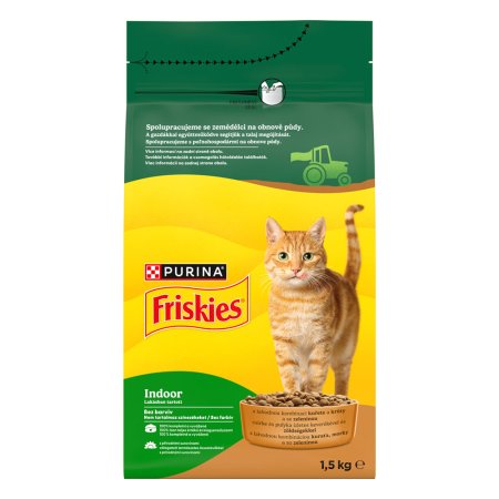 Friskies Indoor Cats kuře se zeleninou 1,5 kg