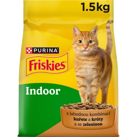 Friskies Indoor Cats kuře se zeleninou 1,5 kg