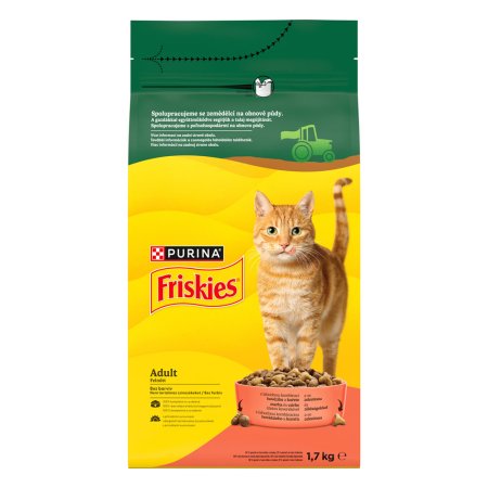 Friskies s hovězím, kuřetem a přidanou zeleninou 1,7 kg
