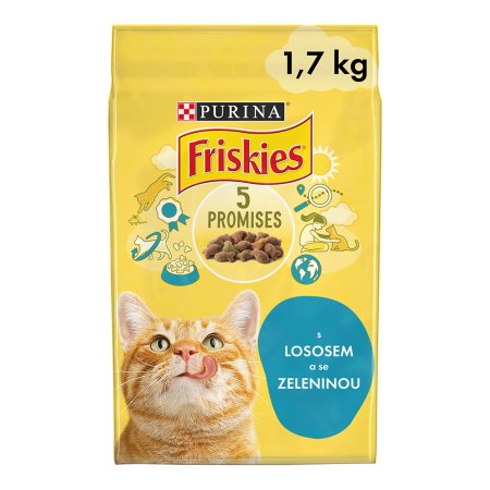 Friskies s lososem a přidanou zeleninou 1,7 kg