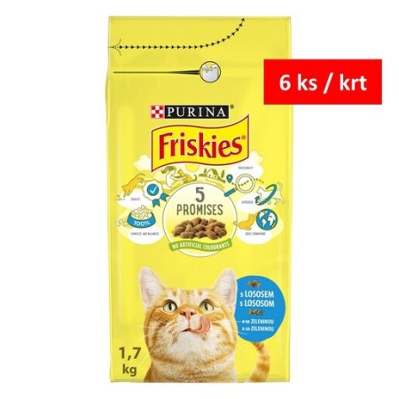 Friskies s lososem a přidanou zeleninou 1,7 kg