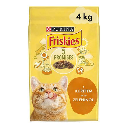 Friskies s kuřetem a přidanou zeleninou 4 kg