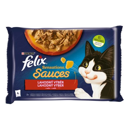 Felix Sensations Sauces Multipack s krůtou a jehněčím v och.om 4 x 85 g