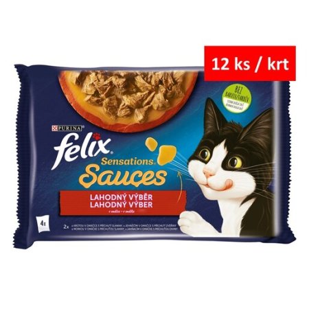 Felix Sensations Sauces Multipack s krůtou a jehněčím v och.om 4 x 85 g