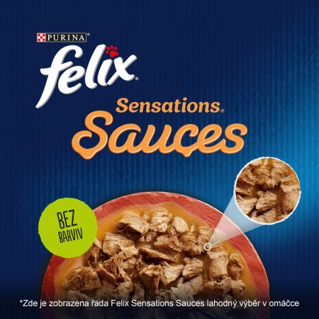 Felix Sensations Sauces Multipack s krůtou a jehněčím v och.om 4 x 85 g