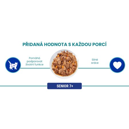 Purina One Multipack Senior minifiletky hovězí s mrkví 4 x 85 g