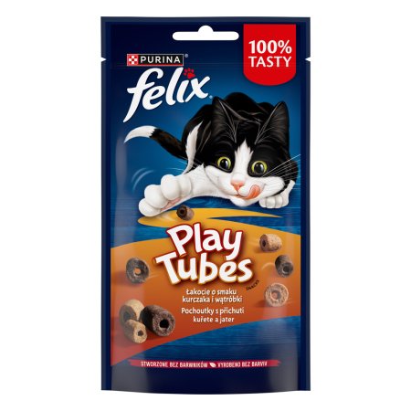 Felix Play Tubes s příchutí kuřete a jater 50 g 