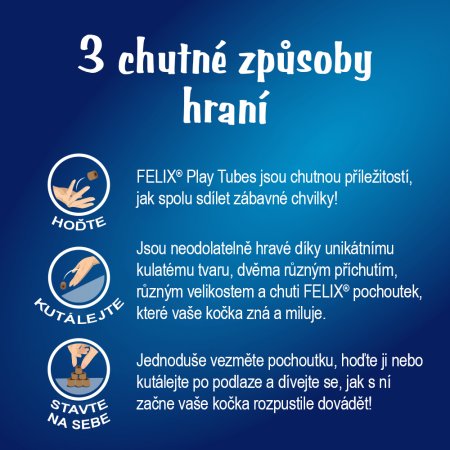 Felix Play Tubes s příchutí kuřete a jater 50 g 
