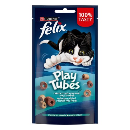 Felix Play Tubes s příchutí pečených ryb a krevet 50 g 