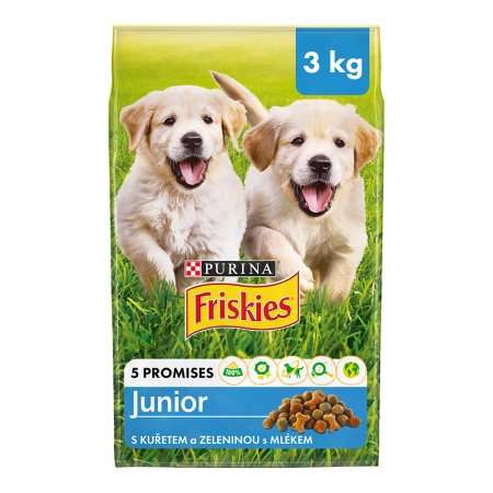 Friskies Junior s kuřetem mlékem a zeleninou 3 kg 