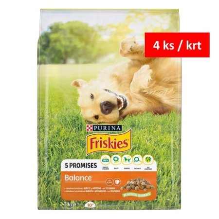 Friskies Balance s kuřetem a zeleninou 3 kg 