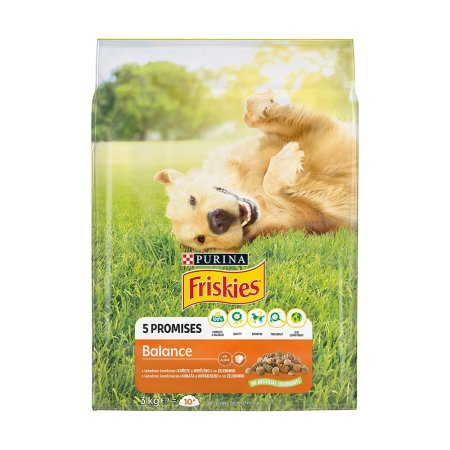 Friskies Balance s kuřetem a zeleninou 3 kg 