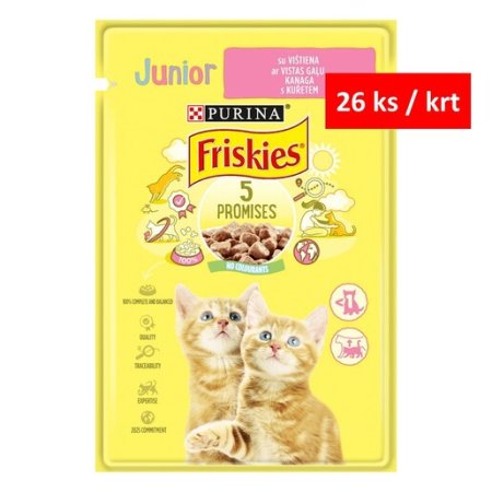 Friskies Kapsička Junior s kuřetem 26 x 85 g