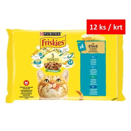 Friskies Multipack losos tuňák treska sardinky 4 x 85 g