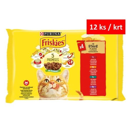 Friskies Multipack kuře hovězí jehněčí kachna 4 x 85 g