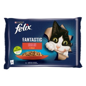 Felix Fantastic Multipack s hovězím a kuřetem v želé 4 x 85 g