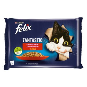 Felix Fantastic Multipack s králíkem a jehněčím v želé 4 x 85 g