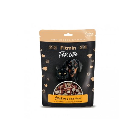 Fitmin dog For Life treat chicken & fish pieces 70 g