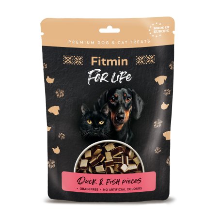 Fitmin dog For Life treat duck & fish pieces 70 g