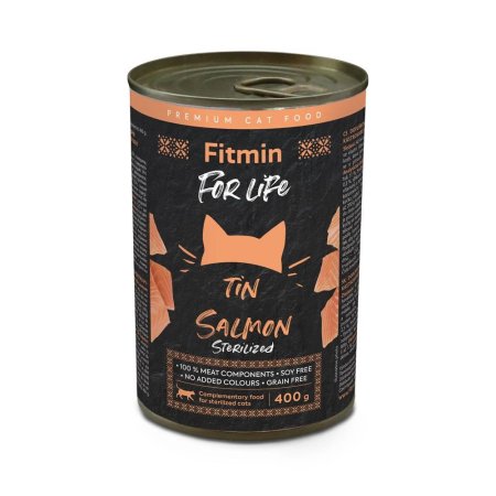 Fitmin cat For Life salmon kastrované kočky 400g 