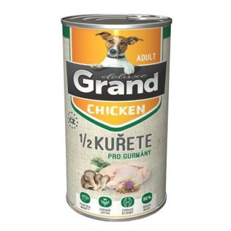 GRAND deluxe 100% Kuřecí s 1/2 kuřete Adult 1300 g