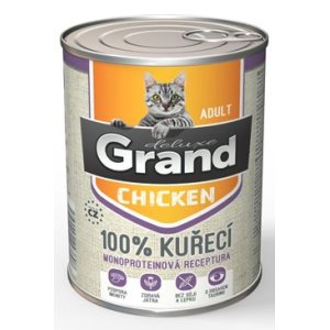 GRAND deluxe 100% Kuřecí pro kočku Adult 400 g