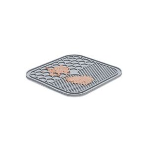 Lízací podložka 20x20cm šedá KAR