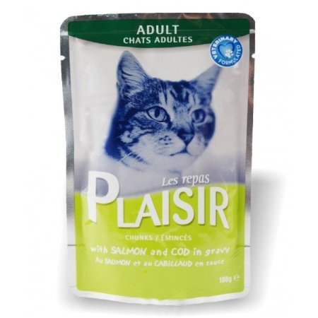 Plaisir Cat kapsička losos + treska 100g