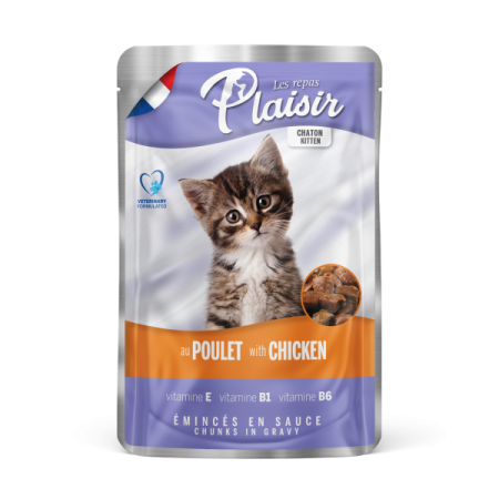 Plaisir Cat kapsička Kitten kuřecí 100g