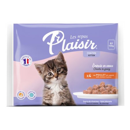 Plaisir cat Kapsa Multipack pro koťata kuřecí 4x100g