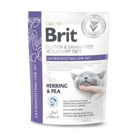 Brit VD Cat GF Gastrointestinal-Low fat 400g (EXPIRACE 05/2024)