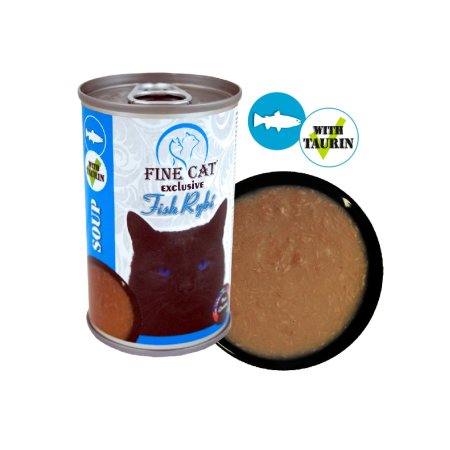 Fine Cat Exclusive Polévka pro kočky RYBÍ 158g