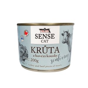 FALCO SENSE CAT krůta a hovězí 200g