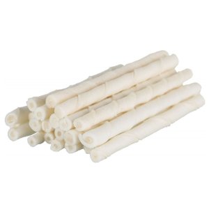 Tyčinka buvolí kroucená BÍLÁ 7-8mm 100ks