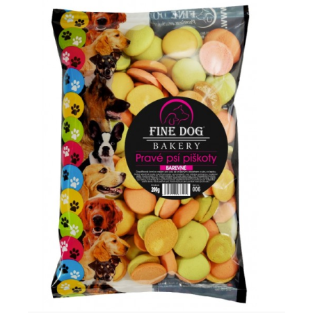 Fine Dog MIX Piškoty barevné 200g