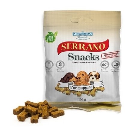 Serrano Snack Meditky tréninkové kostičky pro štěňata 100g