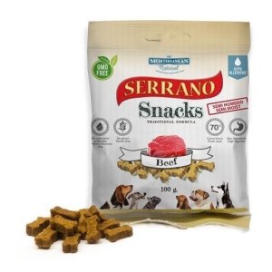 Serrano Snack Meditky tréninkové kostičky hovězí 100g